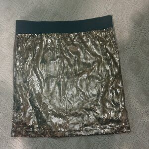 Sequin Gold Skirt